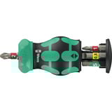 Wera Kraftform Kompakt Stubby Magazin RA 1, Set di bit Nero/Verde