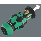 Wera Kraftform Kompakt Stubby Magazin RA 1, Set di bit Nero/Verde