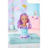 ZAPF Creation Sister Styling Mermaid Head, Testina per trucco/acconciature BABY born Sister Styling Mermaid Head, Bambola da bagno, Ragazza, 3 anno/i, Stilo AA, Multicolore