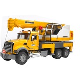 bruder MACK Granite Liebherr crane truck veicolo giocattolo, Veicolo modello giallo/grigio, 4 anno/i, ABS sintetico, Nero, Giallo