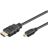 goobay Cavo Micro HDMI ad alta velocità > HDMI con Ethernet Nero