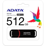 ADATA AUV150-512G-RBK, Chiavetta USB Nero/Rosso