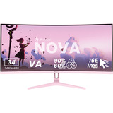 Arozzi AZ-NO-34T2K165, Monitor di gioco fucsia