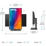 BenQ PD2706U Monitor PC 68,6 cm (27") 3840 x 2160 Pixel 4K Ultra HD LCD Nero, Monitor LED Nero, 68,6 cm (27"), 3840 x 2160 Pixel, 4K Ultra HD, LCD, 5 ms, Nero