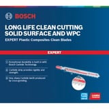 Bosch 2 608 900 566 lama per sega a gattuccio, sega a traforo e sega universale Lama per seghetto alternativo Carburo 3 pz Lama per seghetto alternativo, Plastica, Carburo, Grigio, 3,3 mm, 6,5 cm
