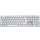 CHERRY KC 200 MX tastiera Universale USB QWERTZ Tedesco Argento, Bianco bianco/Argento, Full-size (100%), Cablato, USB, Interruttore a chiave meccanica, QWERTZ, Argento, Bianco