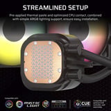 Corsair NAUTILUS 360 RS ARGB Ricondizionato, Raffreddamento ad acqua Nero