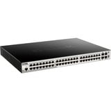 D-Link DGS-1510-52XMP Gestito L3 Gigabit Ethernet (10/100/1000) Supporto Power over Ethernet (PoE) Nero, Interruttore Gestito, L3, Gigabit Ethernet (10/100/1000), Full duplex, Supporto Power over Ethernet (PoE), Montaggio rack