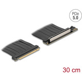 DeLOCK Scheda Riser PCI E 5.0 x16>x16 Slot 90° con cavo 30cm, Scheda di montaggio Nero