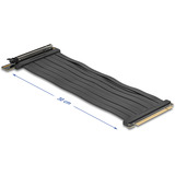 DeLOCK Scheda Riser PCI E 5.0 x16>x16 Slot 90° con cavo 30cm, Scheda di montaggio Nero