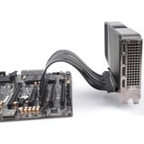 DeLOCK Scheda Riser PCI E 5.0 x16>x16 Slot 90° con cavo 30cm, Scheda di montaggio Nero
