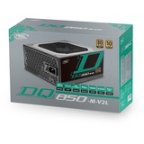DeepCool DQ850-M-V2L alimentatore per computer 850 W 20+4 pin ATX Nero Nero, 850 W, 100 - 240 V, 47 - 63 Hz, 12 A, Attivo, 110 W