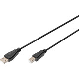 Digitus Cavo di collegamento USB 2.0 USB-A (spina) > USB-B (spina) Nero
