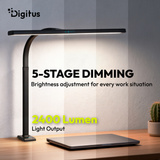 Digitus Lampada da scrivania LED, Luce LED Nero
