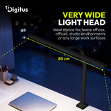 Digitus Lampada da scrivania LED, Luce LED Nero