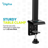 Digitus Lampada da scrivania LED, Luce LED Nero