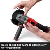 EINHELL AXXIO 18/115 Q, Smerigliatrice angolare rosso/Nero