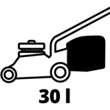 EINHELL GE-CM 36/33 Li (2x2,5Ah) Tagliaerba a spinta Batteria Nero, Rosso, Rasaerba rosso/Nero, 5Ah), Tagliaerba a spinta, 33 cm, 2,5 cm, 6,5 cm, 30 L, 4 ruota(e)