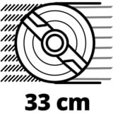 EINHELL GE-CM 36/33 Li (2x2,5Ah) Tagliaerba a spinta Batteria Nero, Rosso, Rasaerba rosso/Nero, 5Ah), Tagliaerba a spinta, 33 cm, 2,5 cm, 6,5 cm, 30 L, 4 ruota(e)