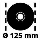 EINHELL TC-AG 125/850 Kit, Smerigliatrice angolare rosso/Nero