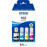 Epson 102 EcoTank 4-colour Multipack, Inchiostro Nero, Ciano, Magenta, Giallo, Epson, EcoTank ET-4750 Unlimited EcoTank ET-4750 EcoTank ET-3750 Unlimited EcoTank ET-3750 EcoTank..., 127 ml, 70 ml, Ad inchiostro
