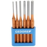 GEDORE Set di punzoni per spilli 116 A, 6 pezzi, Cacciaspine giallo