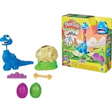Hasbro Dino Crew Il Brontosauro che Scappa Set da gioco in argilla da modellare, Multicolore, Bambino, 6 pz, 2 colori, 3 anno/i