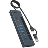 ICY BOX IB-HUB1742CR-C2PD, Docking station celeste