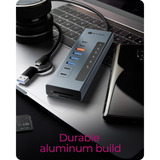 ICY BOX IB-HUB1742CR-C2PD, Docking station celeste