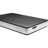 Inter-Tech GD-25LK01 Box esterno HDD Alluminio, Nero 2.5" Nero, Box esterno HDD, 2.5", SATA, Seriale ATA II, Serial ATA III, 5 Gbit/s, Collegamento del dispositivo USB, Alluminio, Nero