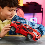 LEGO Technic Ferrari 488 PISTA Auto, Giochi di costruzione Macchina Giocattolo con Motore V8, Sterzo e Differenziale, Regalo per Bambini 9+, Set da costruzione, 9 anno/i, Plastica, 882 pz, 1,11 kg