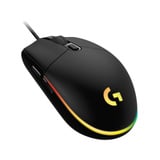 Logitech G203 Lightsync mouse USB tipo A 8000 DPI, Mouse da gioco Nero, USB tipo A, 8000 DPI, 1 ms, Nero