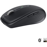 Logitech MX Anywhere 3 mouse Mano destra Wireless a RF + Bluetooth 4000 DPI grafite, Mano destra, Wireless a RF + Bluetooth, 4000 DPI, Nero