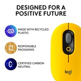 Logitech POP Mouse Wireless con Emoji personalizzabili, Tecnologia SilentTouch, Precisione e Velocità, Design Compatto, Bluetooth, USB, Multidispositivo, Compatibile OS - Blast giallo/Nero, Tecnologia SilentTouch, Precisione e Velocità, Design Compatto, Bluetooth, USB, Multidispositivo, Compatibile OS - Blast, Ambidestro, Ottico, RF senza fili + Bluetooth, 4000 DPI, Giallo