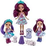 Mattel Ottavia Otter Family Royal Enchantimals Ottavia Otter Family, Mini bambola, Femmina, 4 anno/i, Ragazza, 99 mm, Multicolore