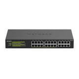 Netgear GS324P Non gestito Gigabit Ethernet (10/100/1000) Supporto Power over Ethernet (PoE) 1U Nero, Interruttore Non gestito, Gigabit Ethernet (10/100/1000), Full duplex, Supporto Power over Ethernet (PoE), Montaggio rack, 1U