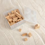 Room Copenhagen LEGO Mattoncino di Stoccaggio 4 Coperchio Superiore Glitter, Scatola di immagazzinaggio trasparente