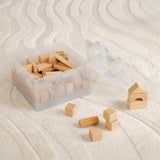 Room Copenhagen LEGO Mattoncino di Stoccaggio 4 Coperchio Superiore Glitter, Scatola di immagazzinaggio trasparente