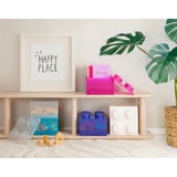 Room Copenhagen LEGO Mattoncino di Stoccaggio 4 Coperchio Superiore Glitter, Scatola di immagazzinaggio trasparente