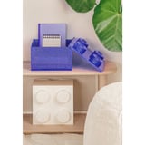 Room Copenhagen LEGO Storage Brick 4 Top Lid Glitter, Scatola di immagazzinaggio viola/trasparente