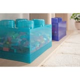 Room Copenhagen LEGO Storage Brick 4 Top Lid Glitter, Scatola di immagazzinaggio viola/trasparente