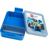 Room Copenhagen Lunch Box LEGO City, Scatola per il pranzo blu/Argento