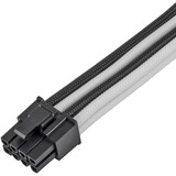 SilverStone Cavo di prolunga PCIe SST-PP07E-PCIBW Nero/Bianco