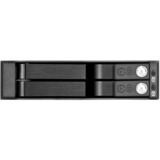 SilverStone SST-FS202B contenitore di unità di archiviazione 2.5" Enclosure HDD/SSD Nero Nero, 2.5", SAS, SATA, SATA, Enclosure HDD/SSD, Nero, Alluminio