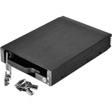 SilverStone SST-FS202B contenitore di unità di archiviazione 2.5" Enclosure HDD/SSD Nero Nero, 2.5", SAS, SATA, SATA, Enclosure HDD/SSD, Nero, Alluminio