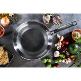 Tefal Eternal Mesh Wok/padella per cottura al salto Rotondo accaio, Rotondo, Wok/padella per cottura al salto, Acciaio inossidabile, Acciaio inossidabile, 250 °C, Alluminio, Acciaio inossidabile