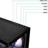Thermaltake PC-000112-DE, PC Gaming Nero/trasparente