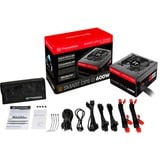 Thermaltake SPG-600DH2CCB alimentatore per computer 600 W 24-pin ATX ATX Nero, Rosso, Alimentatore PC Nero, 600 W, 100 - 240 V, 720 W, 47 - 63 Hz, 9 A, Attivo