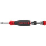 Wiha Cacciavite con caricatore di punte PocketMax magnetico Nero/Rosso