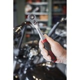 Wiha Cricchetto reversibile 1/2", pulsante e blocco a sfera, Pistola Nero/Rosso